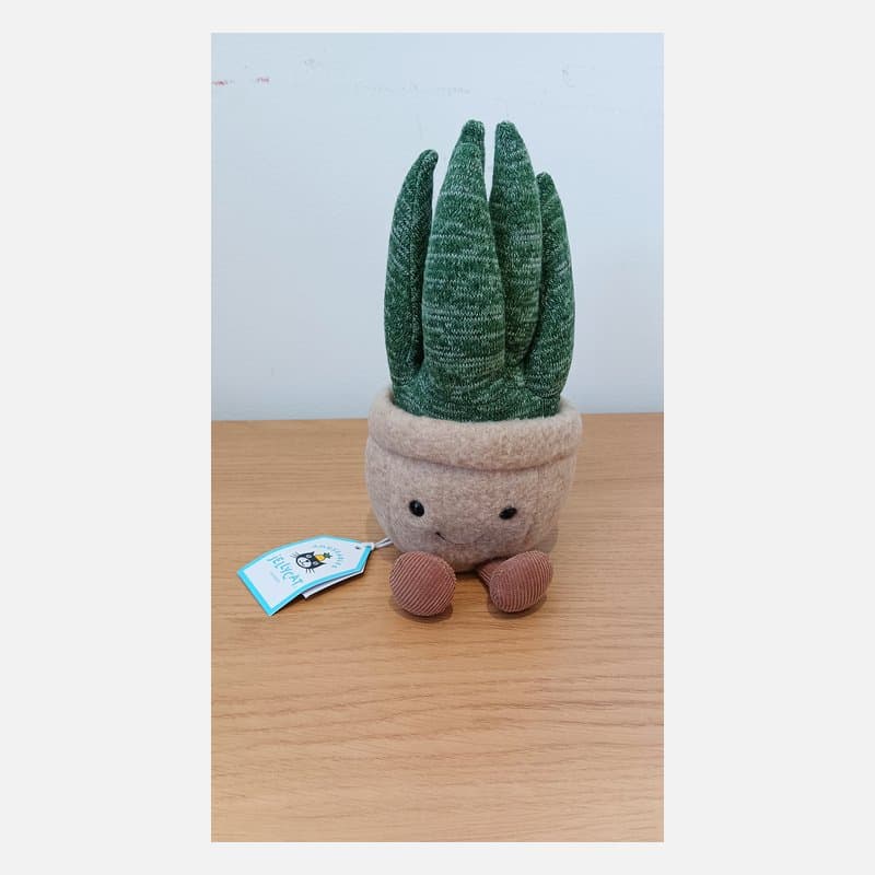 Jellycat Silly Succulent Aloe Plant Plush 9” Soft Toy – New with Tag