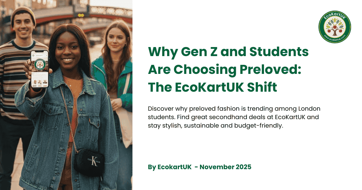 Why Gen Z and Students Are Choosing Preloved: The EcoKartUK Shift