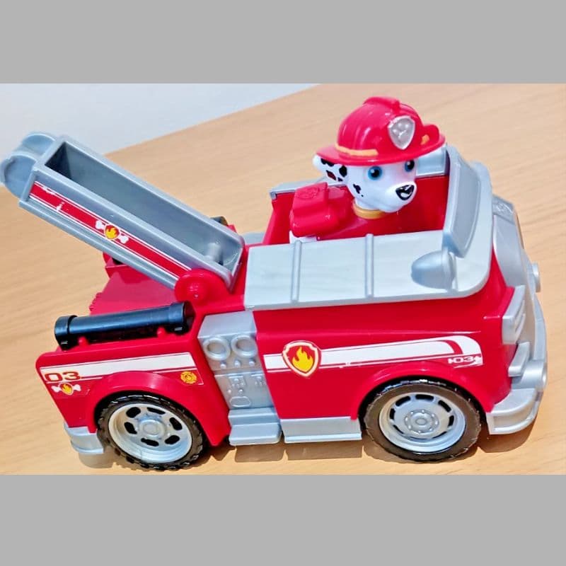 PAW Patrol Marshall Fire Engine Truck Vehicle Red Grey VGC