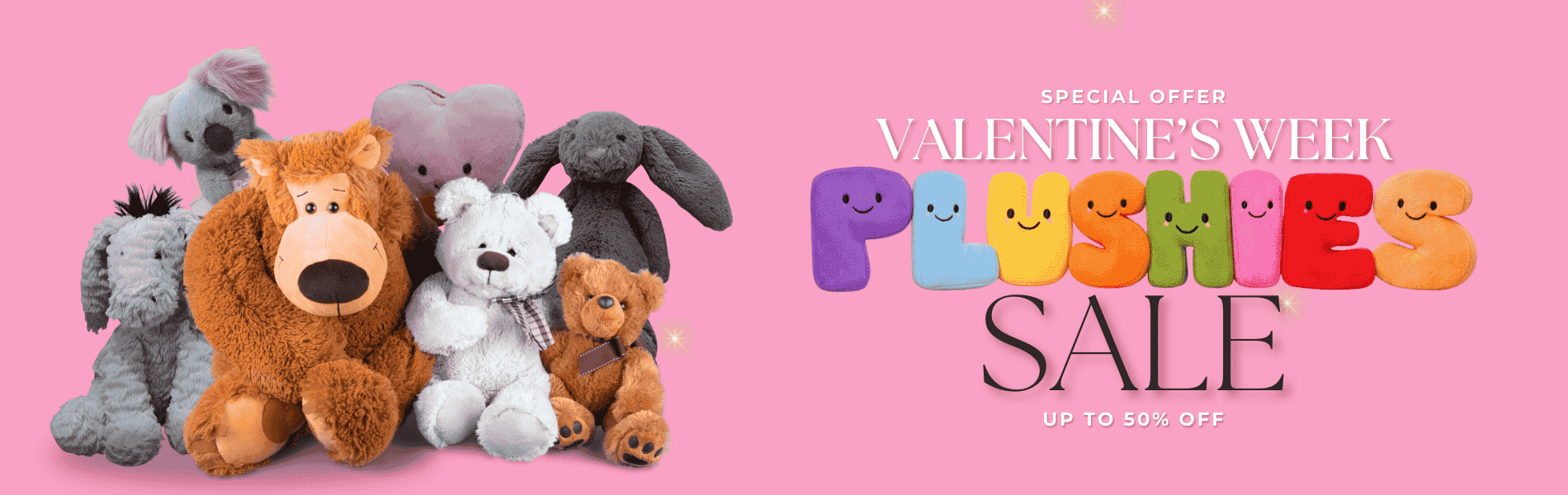 Valentine's Week Plushies sale on EcoKartUK